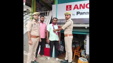 उतरौला: ऑपरेशन त्रिनेत्र के तहत सीसीटीवी कैमरे लगवाने वाले त्रिनेत्र मित्र को थाना सादुल्लाह नगर की पुलिस ने किया सम्मानित