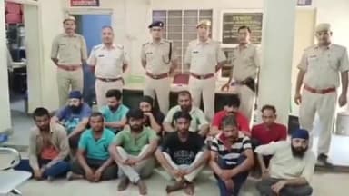 अलवर: NEB पुलिस थाने ने विभिन्न मामलों में फरार चल एक दर्जन से अधिक  वांछित अपराधीयो को किया गिरफ्तार