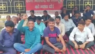 हरिद्वार: राजा बिस्कुट कंपनी के गेट पर कंपनी के कर्मचारियों का धरना आज 193वें दिन भी जारी