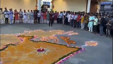 हमीरपुर: सुमेरपुर कस्बे में विश्व कल्याण की कामना के साथ मनाया गया अखंड भारत संकल्प दिवस