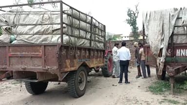 मोठ: कस्बा मोंठ में चावल की तस्करी करने वाले ट्रैक्टर को पूर्ति निरीक्षक ने अखड़ापुरा में पकड़ा