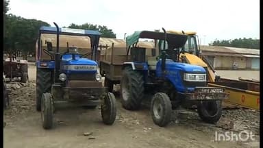 देहात थाना क्षेत्र से अवैध रेत परिवहन कर रहे दो ट्रैक्टर ट्राली को एसडीएम प्रखर सिंह ने पकड़ा पुलिस के किया सुपुर्द