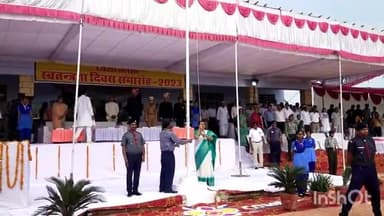 दौसा: राजेश पायलट स्टेडियम में जिला स्तरीय स्वाधीनता दिवस समारोह में मंत्री ममता भूपेश ने किया ध्वजारोहण