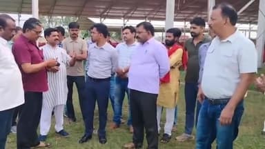 गुनौर: जिला पंचायत सीईओ ने गुनौर कार्यक्रम स्थल का किया निरीक्षण भाजपा जिला अध्यक्ष रहे मौजूद