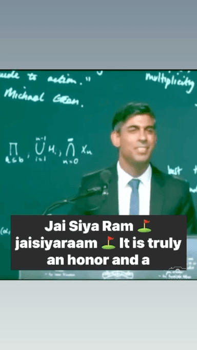 British PM Rishi Sunak Embraces Hindu Faith at 'Ram Katha' Event in Cambridge 🕉️ #RishiSunak #HinduFaith