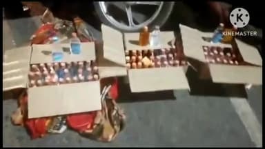 बटियागढ़: भगवती मानव कल्याण संगठन बटियागढ़ के कार्यकर्ताओं ने नीमन तिराहे के पास पुलिस को सूचना देकर पकड़वाई तीन पेटी अवैध शराब