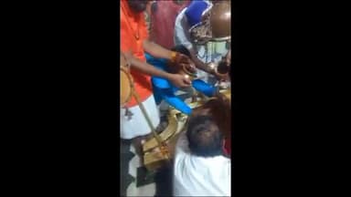 शिवपुरी: भाजपा से प्रत्याशी घोषित होने के बाद शिवपुरी विधानसभा के धार महादेव पर प्रीतम सिंह लोधी ने किया अभिषेक