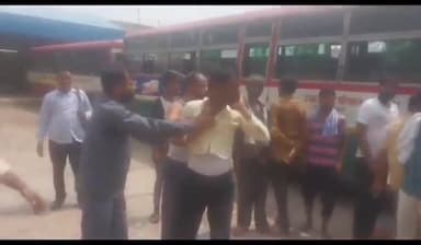 बिसौली: बिसौली रोडवेज बस स्टैंड पर कहासुनी होने पर रोडवेज  बस चालक व परिचालक ने सवारी से मारपीट की