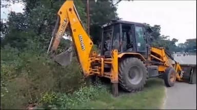 हसनपुर: डाक बंगले के निकट हसनपुर-गजरौला रोड पर ट्रक की टक्कर से हुई छुट्टा पशु की मौत