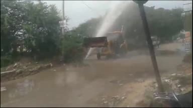 लवाण: जिला मुख्यालय पर जा रही बीसलपुर पानी की पाईप लाइन लवाण में टूटी, लाखों लीटर पानी बहा