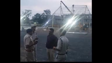 दमोह: सीएम के दमोह आगमन को लेकर तैयारियों का पुलिस अधीक्षक ने टीम के साथ किया निरीक्षण