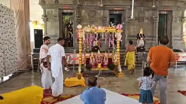 उकलाना: आठ दिवसीय श्रीमद्भागवत कथा के लिए सजा है हिसार में श्री तिरुपति धाम, आज सुबह निकाली गई कलश यात्रा व शाम को शुरु होगी कथा