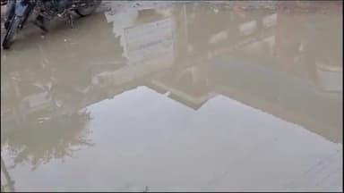 दरभंगा: दरभंगा डीएमसीएच इमरजेंसी में बारिश का पानी लगने से मरीज और परिजन हुए परेशान