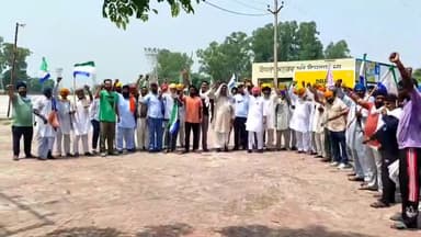 ਸੁਲਤਾਨਪੁਰ ਲੋਧੀ: ਕਿਸਾਨ ਆਗੂਆਂ ਨੂੰ ਹਿਰਾਸਤ ਚ ਲਏ ਜਾਣ ਦਾ ਮਾਮਲਾ ਗਰਮਾਇਆ, ਤਲਵੰਡੀ ਚੌਧਰੀਆਂ ਚ ਕਿਸਾਨਾਂ ਕੀਤਾ ਰੋਸ ਪ੍ਰਦਰਸ਼ਨ