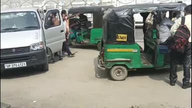 धनौरा: गजरौला चौपला पर पुलिस की लाक शक्ति के बाद भी डग्गामार वाहन फिर हुए सक्रिय