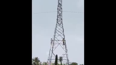 नांगल राजावतान: कब्बड्डी के फाइनल मुकाबले में मिली हार तो नाराज़ खिलाड़ी चढ़े हाईटेंशन लाइन के पोल पर; रैफरी पर गलत निर्णय का लगाया आरोप