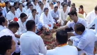 बायतु: राजकीय सामुदायिक स्वास्थ्य केंद्र बायतू पर विभिन्न मांगों को लेकर नर्सेज कर्मचारियों ने किया सद्बुद्धि यज्ञ