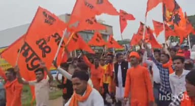 जैजैपुर में बजरंग दल द्वारा भव्य जुलुस यात्रा निकाला गया,जय श्री राम के लगे नारे