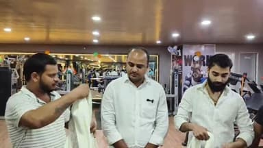 कुमार गौरव को दूसरी बार युवा JDU जिला अध्यक्ष पद मिलने पर Anytime gym के संचालक के द्वारा किया सम्मानित l