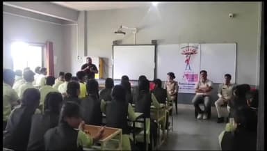 सरदारपुर: राजगढ के न्यू टैलेट पब्लिक स्कूल में भी अभिमन्यु का चलाया अभियान