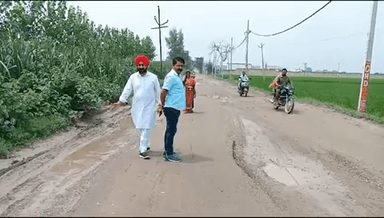 जठलाना गुमथला रोड पर मची है हाहाकार पर सरकार पर नहीं पड रहा कोइ असर -एडवोकेट करमवीर सिंह बुटर आम आदमी पार्टी