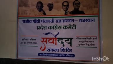 दौसा: दोसा के पंडित नवल किशोर शर्मा सामुदायिक भवन में कांग्रेस का दो दिवसीय आवासीय सर्वोदय संकल्प शिविर का हुआ शुभारंभ