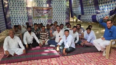 गंगानगर: राजस्थान राजस्व सेवा परिषद के सदस्यों ने 6 सूत्रीय मांगों को लेकर श्रीगंगानगर के तहसील कार्यालय में किया धरना-प्रदर्शन