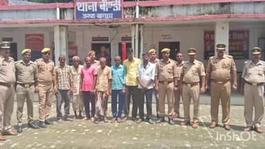 महसी: बौंडी थाने की पुलिस ने अभियान चलाकर सात वारंटी को किया गिरफ्तार