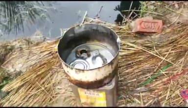 बहराइच: मानपुरवा के पास तेल से भरा टैंकर पलटा, हुआ भारी नुकसान