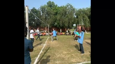 जगाधरी: जिला कारागार में मनाया गया हर्षोउलास के साथ राष्ट्रीय खेल दिवस बंदियों और जेल स्टाफ के बीच में खेला गया वॉलीबॉल मैच