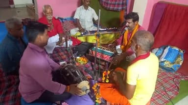 आरा ब्लॉक शिव मंदिर सावन अंतिम सोमवार को भोजपुर अंखड किर्तन मंडली प्रर्थना @anujpandey999