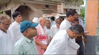 हरलाखी: गंगौर में गंगेराय के सौंदर्यीकरण कार्य का विधायक, प्रमुख व मुखिया सहित अन्य ने किया उद्घाटन