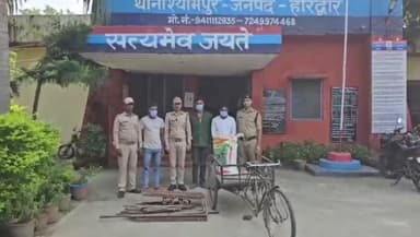 लालढांग: थाना श्यामपुर पुलिस ने श्यामपुर राष्ट्रीय राजमार्ग पर सामान चोरी करने के मामले में 3 अभियुक्तों किया गिरफ्तार