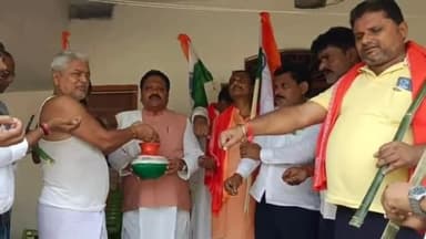 अररिया: काला  बालुवा शक्ति केंद्र से सांसद प्रदीप कुमार सिंह ने मेरी माटी मेरा देश अभियान  की शुरुआत की