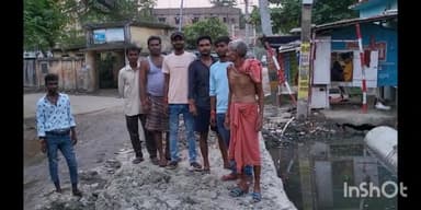 सुपौल: सुपौल के शनि मंदिर के समीप नाला पुल के निर्माण को लेकर लोगों ने किया विरोध प्रदर्शन