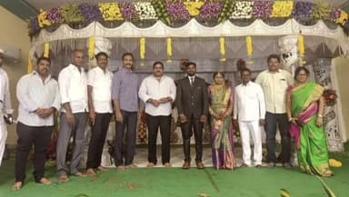 కొండపి: కొండేపిలోని శ్రీ సాయి సీతారామ కళ్యాణ మండపం నందు వివాహం మహోత్సవ కార్యక్రమంలో పాల్గొన్న ఎమ్మెల్యే స్వామి