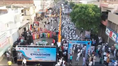 सोनीपत: एक साइकिल यात्रा नशा मुक्ति के नाम थीम पर पुलिस लाइन से तिरंगा चौक तक निकाली गई साइकिल रैली