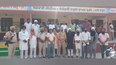 ਤਰਨਤਾਰਨ: ਪਿੰਡ ਝਾਮਕਾ ਵਿਖੇ ਐਸਐਚਓ ਨੇ ਕੀਤੀ ਪਿੰਡ ਵਾਸੀਆਂ ਨਾਲ ਮੀਟਿੰਗ