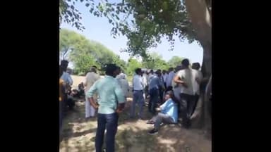 जलेसर: रोहिना-मिर्जापुर पंचायत में मीठे पानी के लिए लगाए जा रहे नलकूप का कायथा के ग्रामीणों ने जताया विरोध