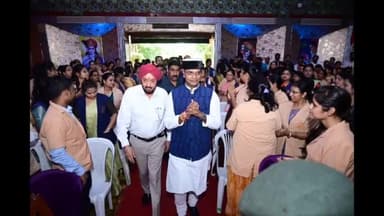 हुज़ूर: भोपाल स्थित मानस भवन में
चिकित्सा शिक्षा मंत्री विश्वास सारंग ने
शिक्षक दिवस के उपलक्ष में कार्यक्रम का किया शुभारंभ