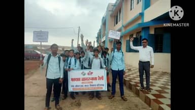 बटियागढ़: शासकीय माडल हायर सेकेंडरी स्कूल बटियागढ़ में निकाली गई मतदाता जागरूकता रैली