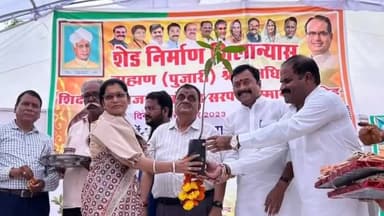 बैरसिया: ग्राम हिनौती सड़क में शेड निर्माण कार्य का भाजपा विधायक विष्णु खत्री ने किया शिलान्यास