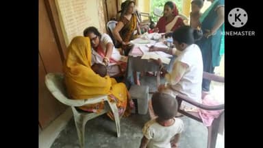 महुआ: सिंघाड़ा स्थित स्वास्थ्य उप केंद्र पर टीकाकरण अभियान के तहत 2 दर्जन से अधिक बच्चों को लगाए गए टीके