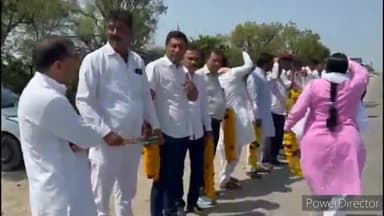 डेगाना: मल्लिका अर्जुन खड़गे की रैली में शामिल होने के लिए गुलाबपुरा पहुंचे डेगाना विधानसभा क्षेत्र के कांग्रेस कार्यकर्ता