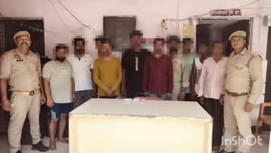 गाज़ियाबाद: साहिबाबाद से पुलिस ने जुआ खेल रहे 10 अभियुक्तों को किया गिरफ्तार