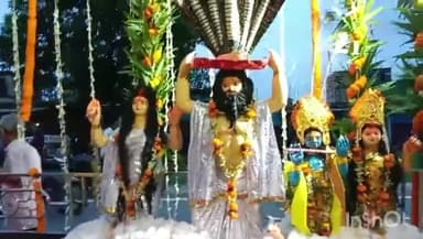 जरीडीह: जैनामोड़ मे नम आंखों से दी गई कृष्ण भगवान को विदाई