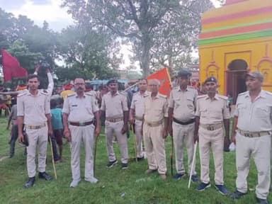 बरौली: माधोपुर ओपी थाना क्षेत्रके माधोपुर मे लागनेवाला महावीरीआंखड़ा शांतिसौहार्द के वातावरण मे सम्पन हो गया प्रशासनरही चौकस