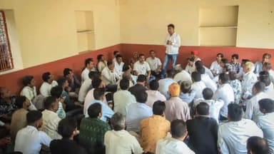 गंगरार: परिवर्तन संकल्प यात्रा के सफल आयोजन को लेकर बैठक शम्भूपुरा शनिमहाराज मंदिर हुई।