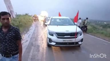 गोरमी: गोरमी पहुंची शौर्य जागरण यात्रा, बजरंग दल और विश्व हिंदू परिषद के कार्यकर्ताओं ने किया स्वागत