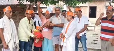 बक्सर: जिले में बीजेपी चला रही मेरा माटी मेरा देश अभियान